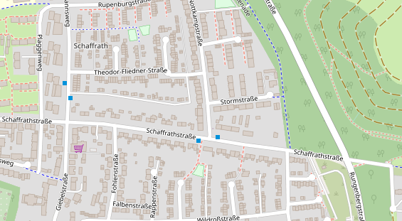 Friseur auf Satellitenbild