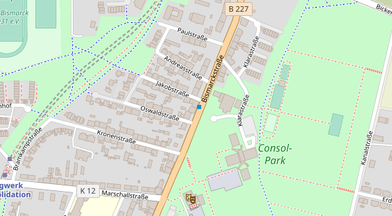 Friseur auf Satellitenbild