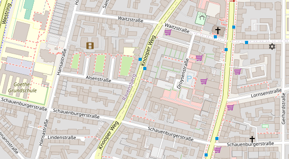 Friseur auf Satellitenbild