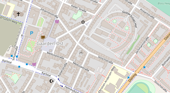 Friseur auf Satellitenbild