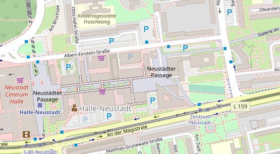 Friseur auf Satellitenbild