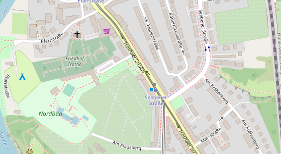 Friseur auf Satellitenbild