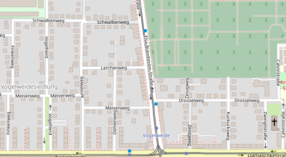 Friseur auf Satellitenbild