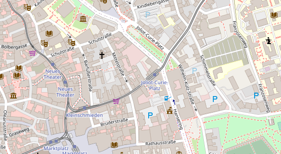 Friseur auf Satellitenbild