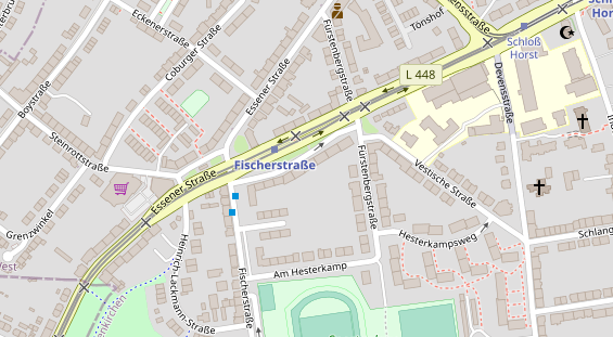 Friseur auf Satellitenbild