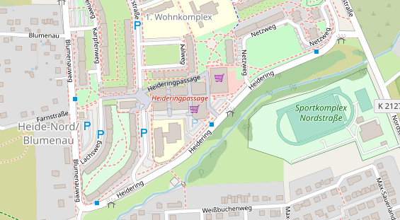 Friseur auf Satellitenbild