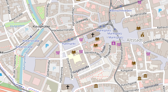 Friseur auf Satellitenbild