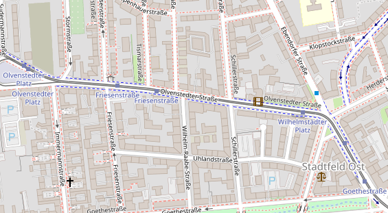 Friseur auf Satellitenbild