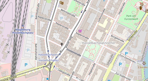 Friseur auf Satellitenbild