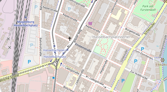 Friseur auf Satellitenbild