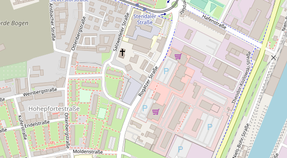 Friseur auf Satellitenbild