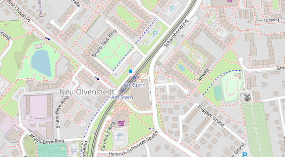 Friseur auf Satellitenbild