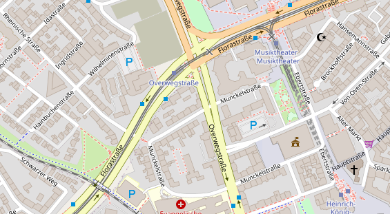 Friseur auf Satellitenbild