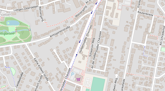 Friseur auf Satellitenbild