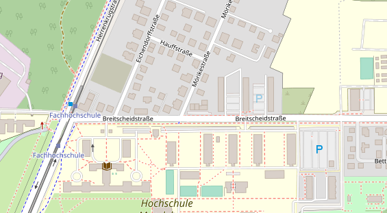 Friseur auf Satellitenbild