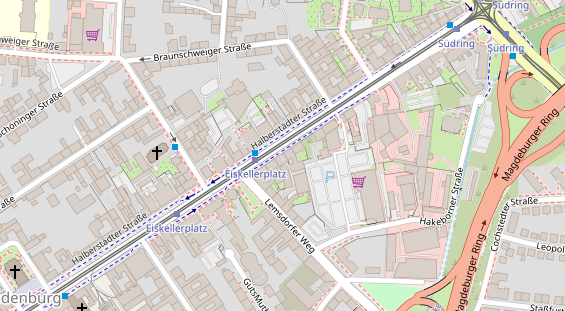 Friseur auf Satellitenbild