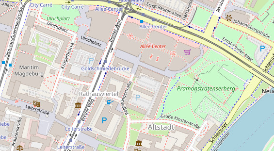 Friseur auf Satellitenbild