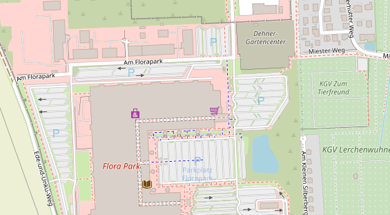 Friseur auf Satellitenbild