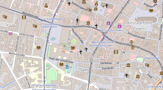 Friseur auf Satellitenbild