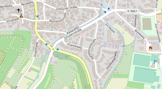 Friseur auf Satellitenbild