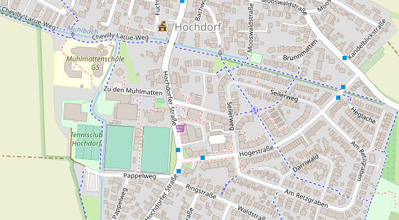 Friseur auf Satellitenbild