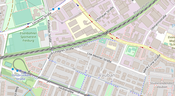 Friseur auf Satellitenbild