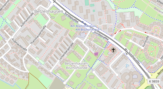 Friseur auf Satellitenbild