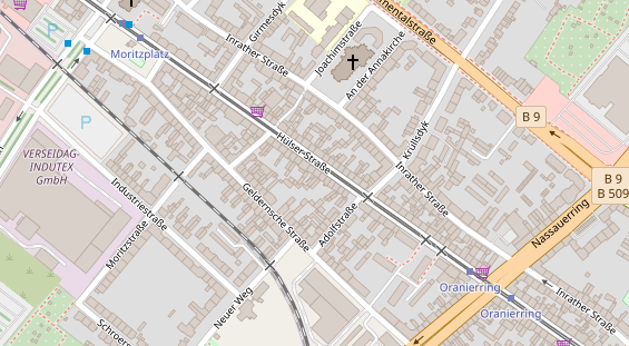 Friseur auf Satellitenbild