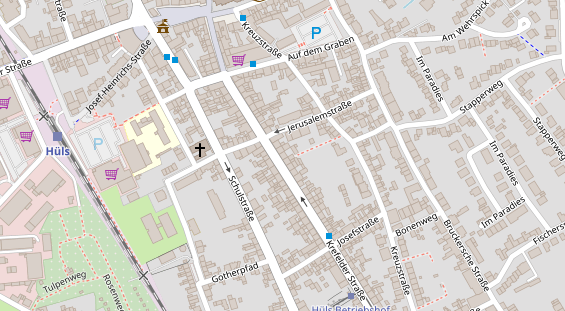 Friseur auf Satellitenbild