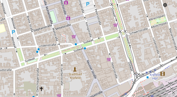 Friseur auf Satellitenbild