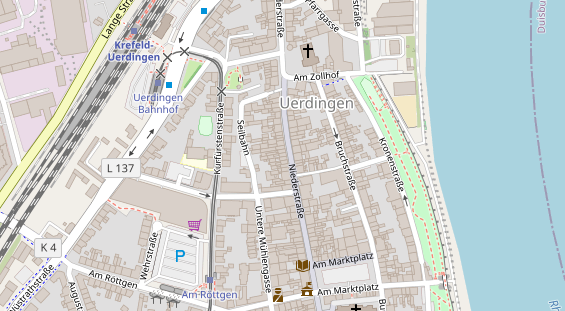 Friseur auf Satellitenbild