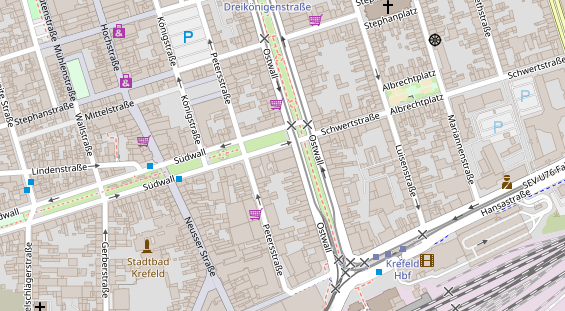 Friseur auf Satellitenbild