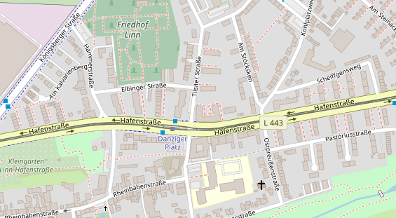 Friseur auf Satellitenbild