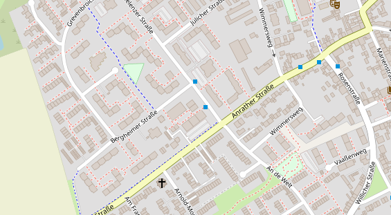 Friseur auf Satellitenbild