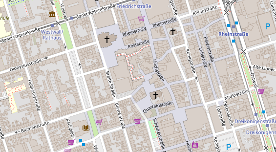 Friseur auf Satellitenbild