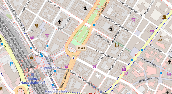 Friseur auf Satellitenbild