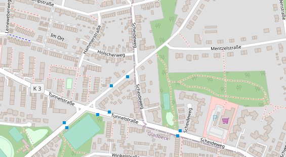 Friseur auf Satellitenbild