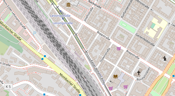 Friseur auf Satellitenbild