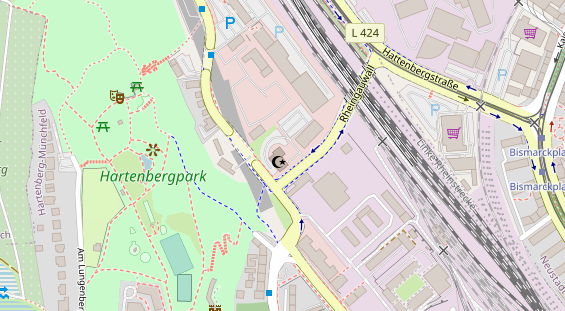 Friseur auf Satellitenbild