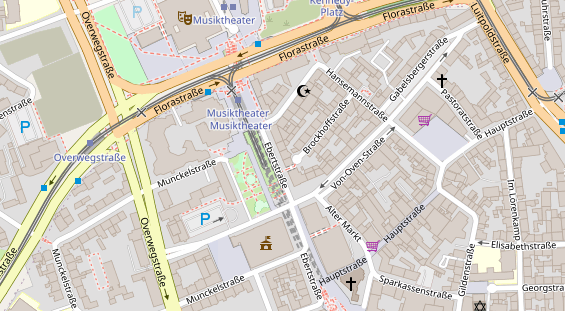 Friseur auf Satellitenbild