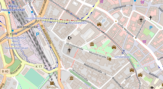 Friseur auf Satellitenbild