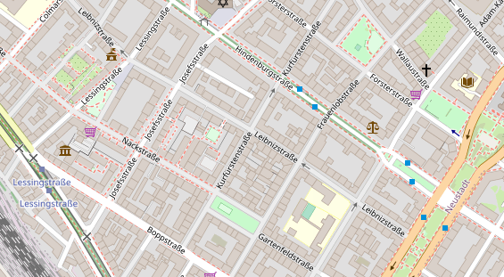 Friseur auf Satellitenbild