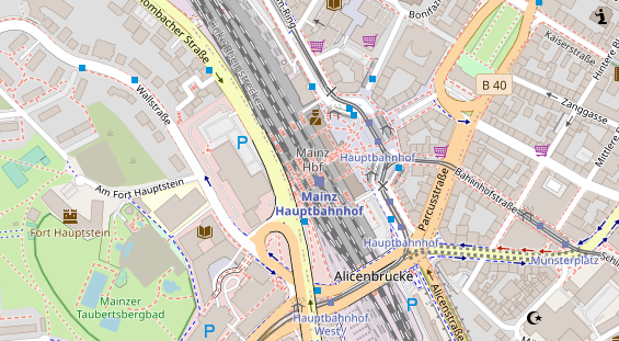 Friseur auf Satellitenbild