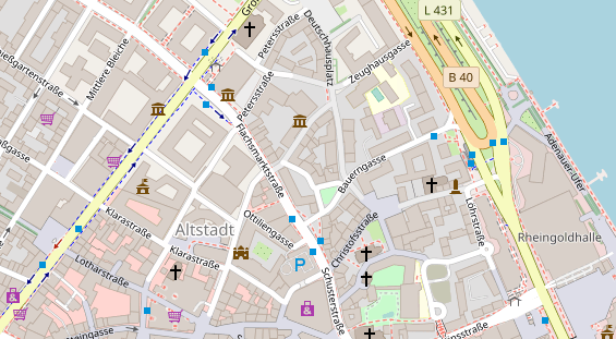 Friseur auf Satellitenbild