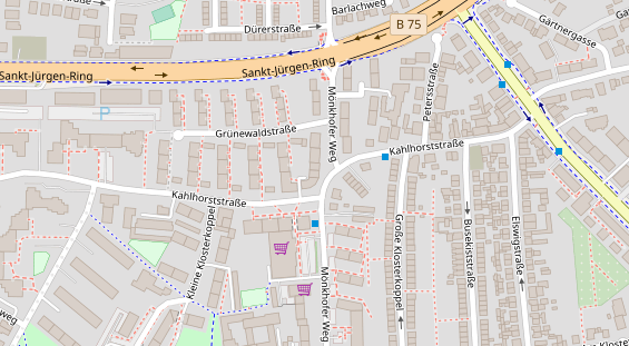 Friseur auf Satellitenbild