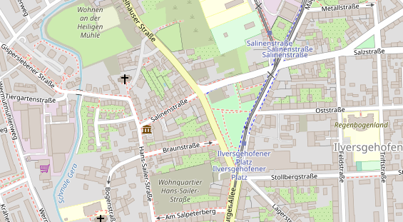 Friseur auf Satellitenbild