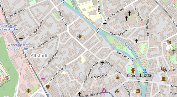 Friseur auf Satellitenbild