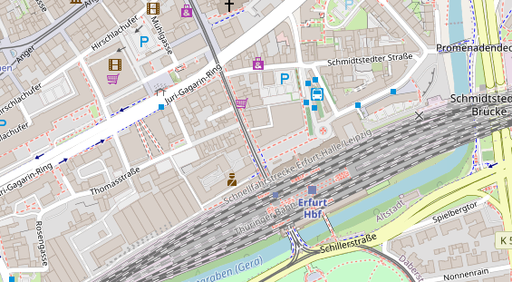 Friseur auf Satellitenbild