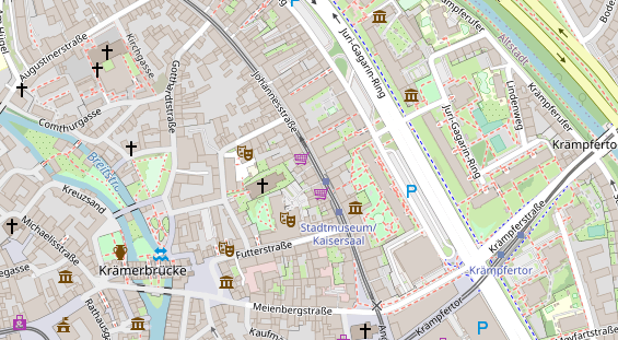 Friseur auf Satellitenbild