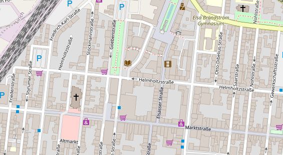 Friseur auf Satellitenbild